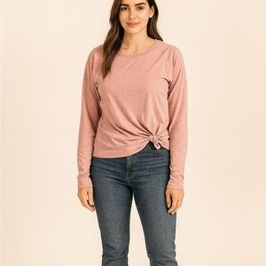 Nordstrom Apana Size XL Salmon Pink/Red Athletic Top